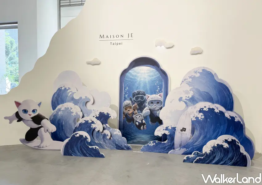 ▲台北內湖白貓展覽免費入場!日本知名藝術家YOKOTEEN台灣首次個展即日起至10/4展出。(攝影:鄭亦庭)