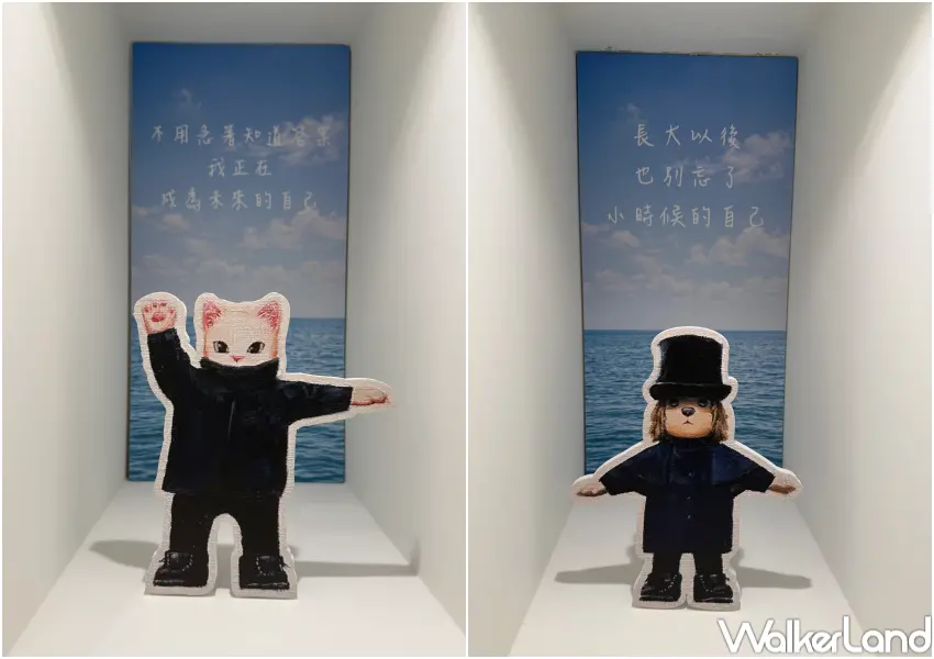 ▲台北內湖白貓展覽免費入場!日本知名藝術家YOKOTEEN台灣首次個展即日起至10/4展出。(攝影:鄭亦庭)