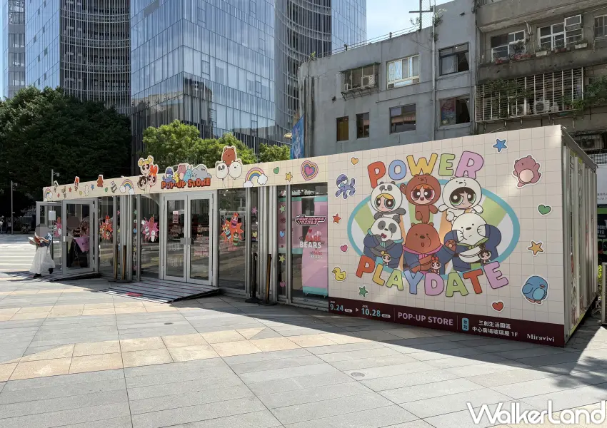 ▲飛天小女警X熊熊遇見你快閃店7大打卡點！熊熊帽飛天小女警、夾娃娃機區打卡點超可愛。(攝影：鄭亦庭)