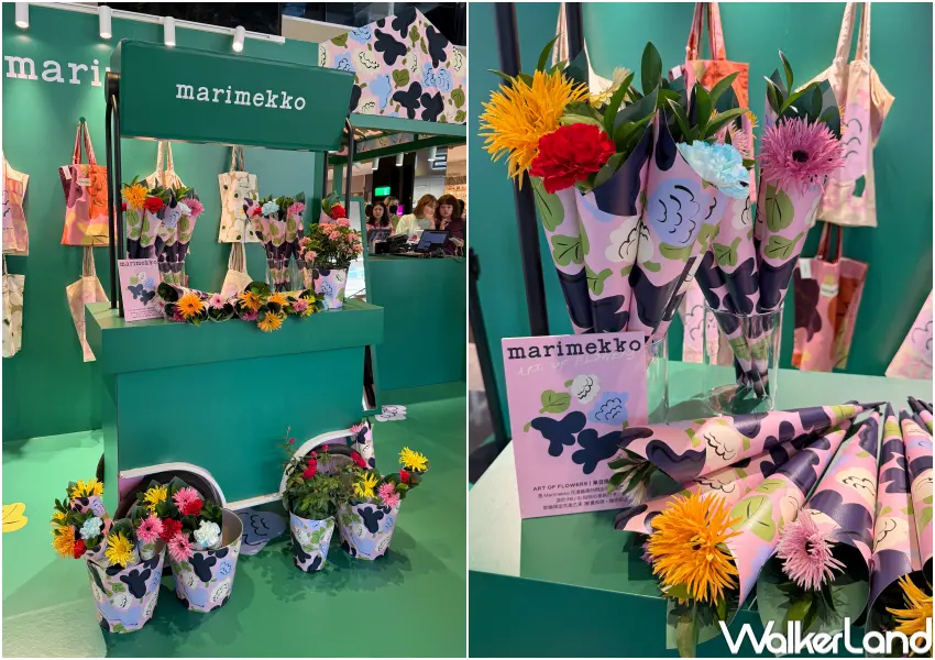 ▲Marimekko信義區快閃店!快閃店以花市為靈感設計,呈現Marimekko繽紛多彩且充滿想像力的花卉藝術世界。(攝影:鄭亦庭)