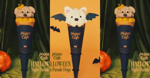 日本萬聖節甜點萌翻！gelato pique cafe南瓜貴賓狗、蝙蝠西高地犬變身可麗餅，10月限定開吃