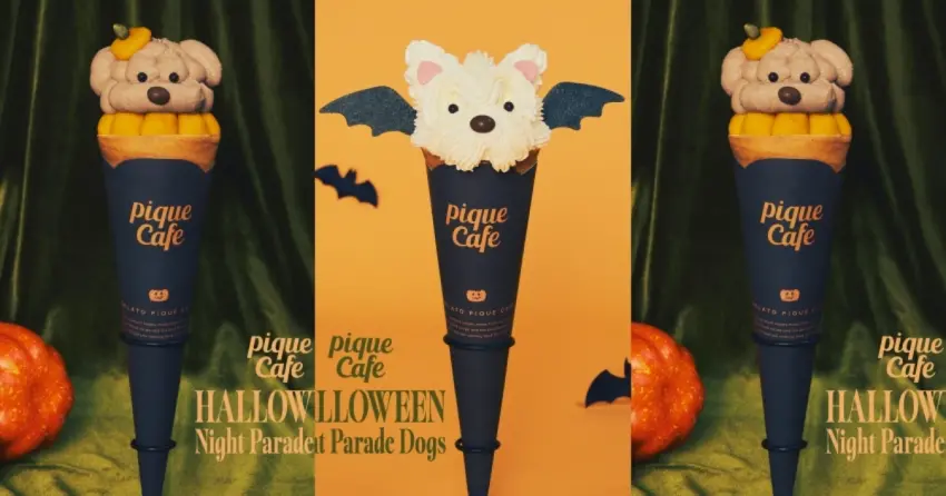 日本萬聖節甜點萌翻！gelato pique cafe南瓜貴賓狗、蝙蝠西高地犬變身可麗餅，10月限定開吃