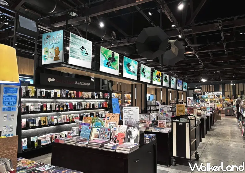 ▲誠品生活駁二特別設置12幅首度曝光的英吉油畫貓道，為讀者帶來極致療癒體驗。   