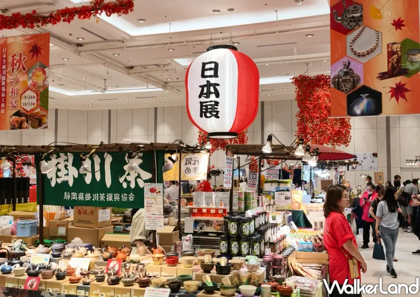 ▲遠東SOGO忠孝館秋の和宴日本全國美食暨逸品工藝展登場,打造濃濃日本祭典氛圍與打卡造景。(攝影:鄭雅之)