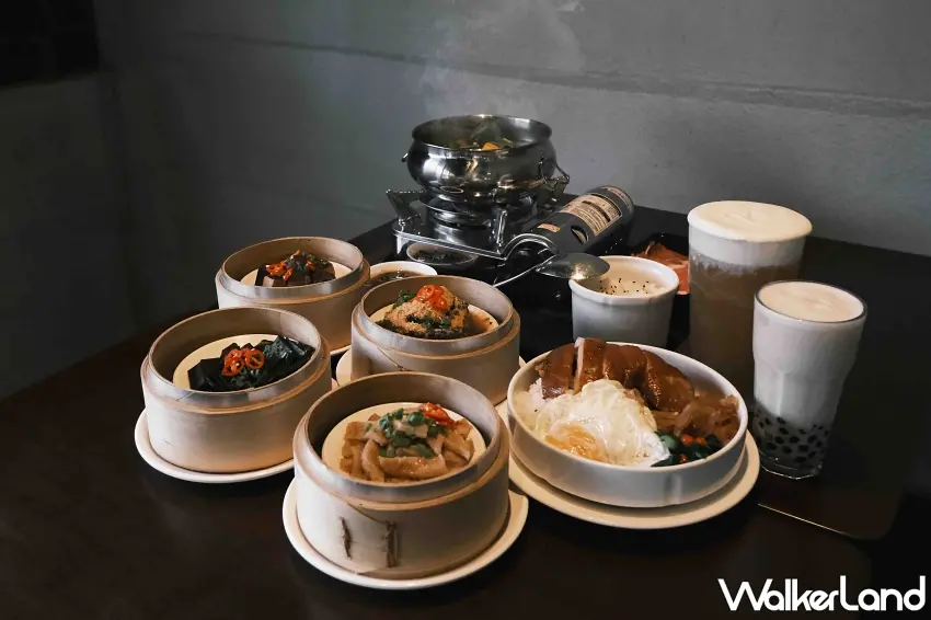 ▲滿滿一桌經典港式好味超級誘人,蒸籠裡剛出爐的熱騰騰港點、香氣四溢的叉燒飯配上個人小火鍋與紅烏龍珍奶,絕對是聚餐最澎湃的選擇。圖/雲品國際提供;窩客島整理