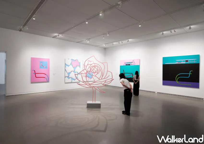 ▲高美館特展《日常・解碼》麥可．克雷格－馬丁多件新作初次曝光。© Michael Craig-Martin. (攝影：陳李視物，圖片提供：高雄市立美術館)