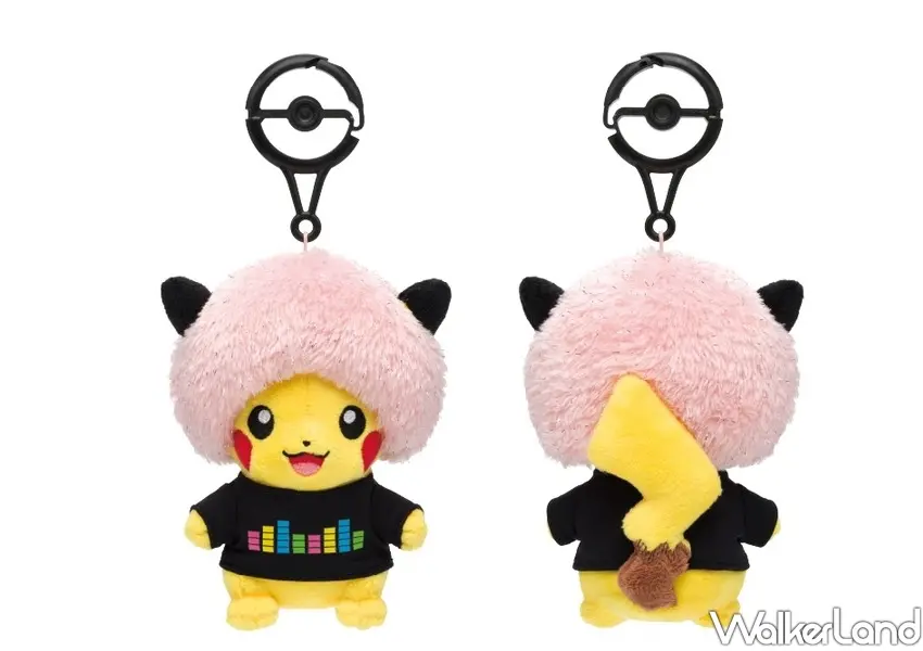 ▲Pokémon Center TAIPEI獨家周邊,PokéXciting!粉紅皮卡丘吉祥物吊飾,新光三越A11限量販售。