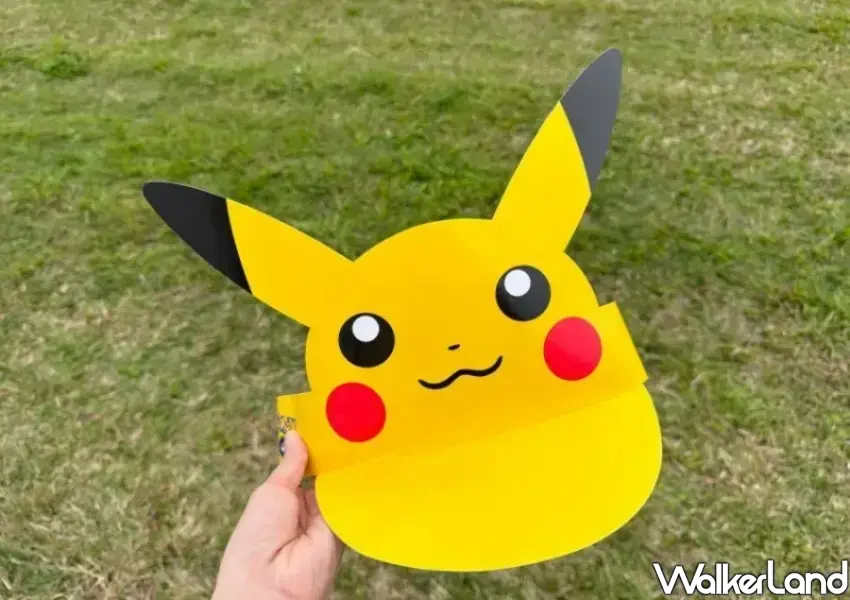 ▲粉絲必備皮卡丘遮陽紙帽,參加PokéXciting! in 台北現場活動免費索取,戴上萌爆遮陽帽朝聖信義區寶可夢派對。