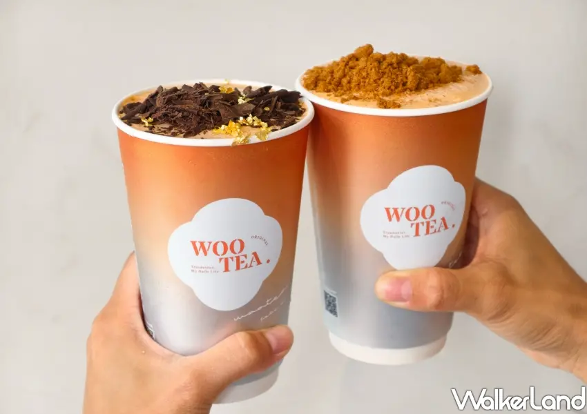 ▲全新五桐號泰奶雪沙系列,將正宗泰國茶葉結合特調奶水打造成綿密質地,頂層分別撒上可可金箔與焦糖餅乾碎屑,呈現滿滿奢華儀式感。(攝影:鄭雅之)