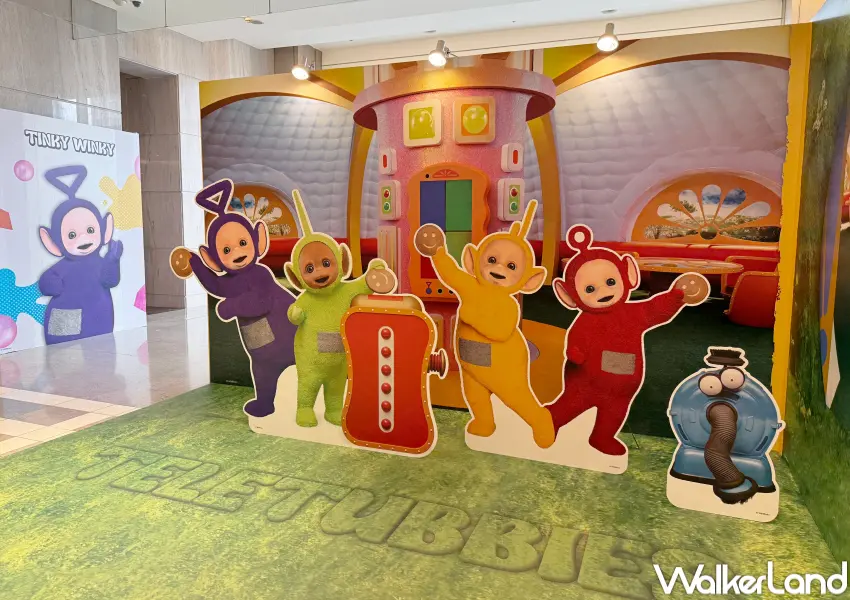 ▲天線寶寶信義快閃店打卡點!超可愛寶寶屋打卡區全員集合,讓粉絲們一起合照。(攝影:鄭亦庭)