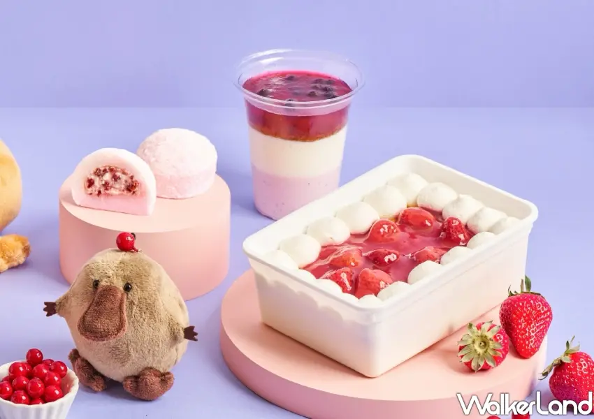 ▲發發牧場聯名全聯推出多款優格甜點，包含莓果優格乳酪大福、藍莓優格杯與莓果優格布蕾盒，滿足不同甜點控的口感喜好。   