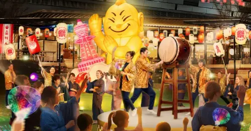 大阪晚上回飯店先別睡！OMO7大阪變身提燈祭典街，3.6公尺巨型比利肯陪你玩整年