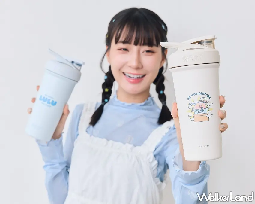 ▲質感滿分的Blender不鏽鋼隨行杯拿在手上非常順手,大容量配上繽紛插畫,隨手放在桌上擺拍或是運動補水都超有品味。 圖/7-ELEVEN提供;窩客島整理