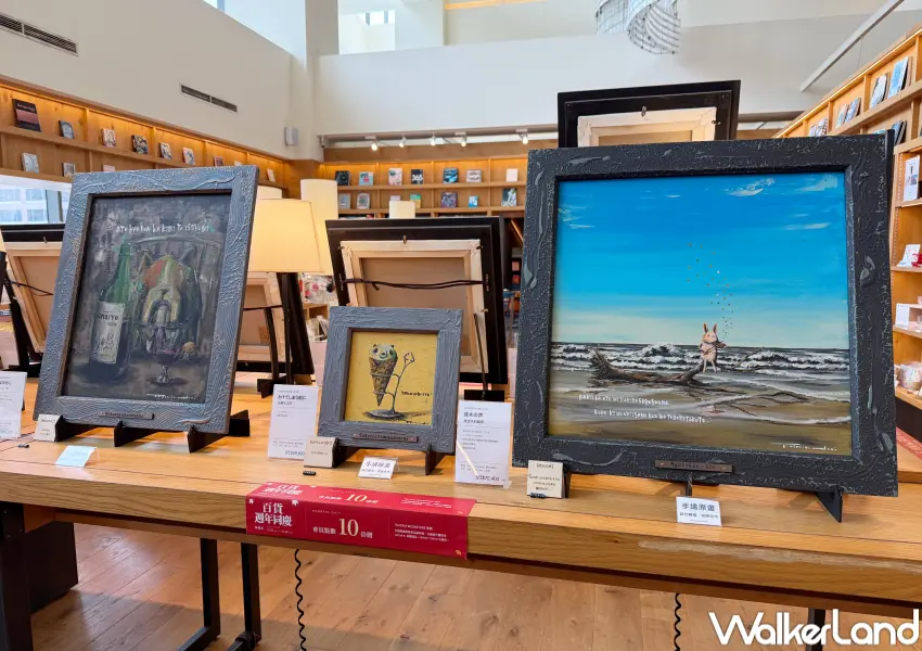 ▲日本藝術家TOKINOIRODORI個展「一頁繪本原畫展覽」即日起於 TSUTAYA BOOKSTORE信義店免門票參觀。(攝影:鄭亦庭)