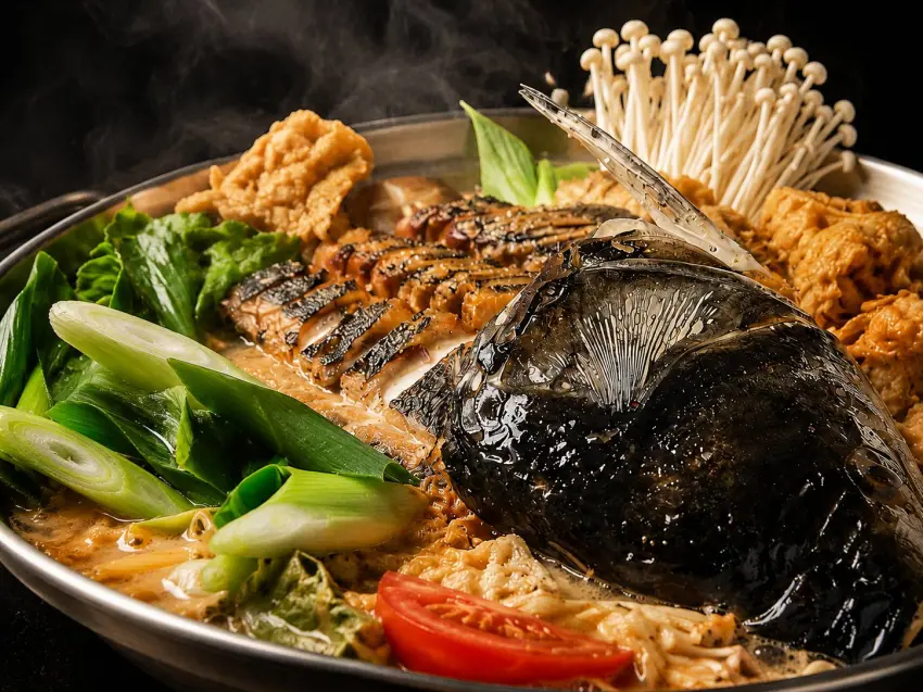 ▲砂鍋魚頭鮮甜無土味,真材實料令人滿足