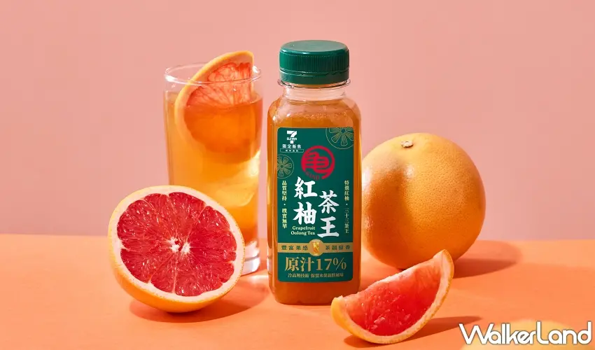 ▲瓶裝設計方便隨手帶著走,茶韻清香不甜膩,帶有顆粒嚼感,是搭配午餐解膩或午後提神的最強果茶首選。圖/SUNFRIEND MOUTH提供;窩客島整理