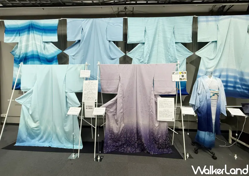▲東京和服展現場集結京都西陣織百年老舖、潮流和服品牌等,呈現從傳統到現代的多元和服風貌。(攝影:鄭亦庭)