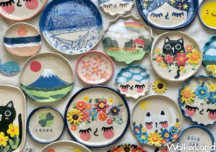 ▲泰國風格品牌Naru Ceramic將插畫手繪感融入陶瓷器皿創作,帶來各式充滿獨特童趣與歡樂氣息的手作生活小物。