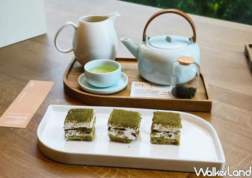 ▲沉定茶儀式以溫潤的白毫烏龍搭配金萱乳香,隨餐附上淡雅的凍頂烏龍茶棉花糖。(攝影:鄭雅之)