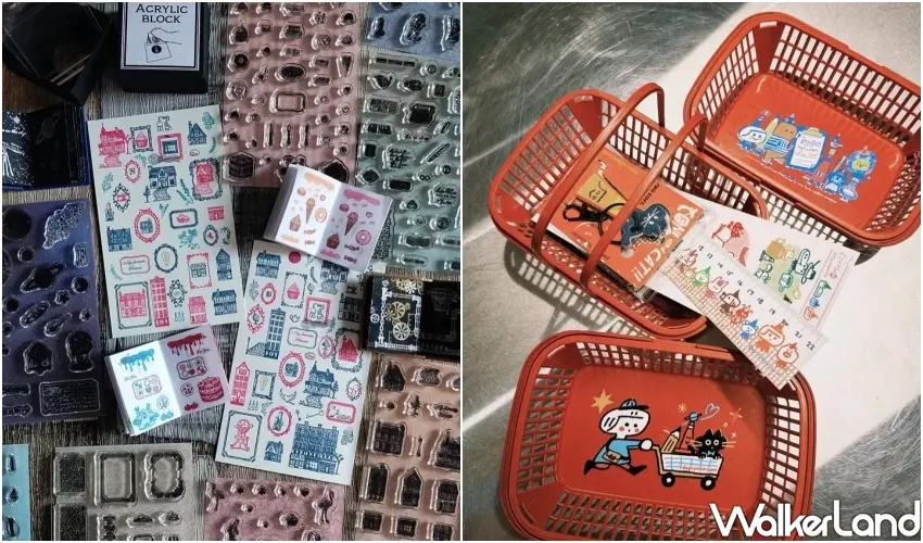 ▲松菸雜貨女子博帶來多款特色貼紙、風格文具與可愛雜貨,吸引許多生活選物愛好者前來挖寶。