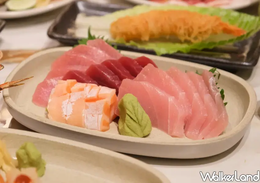 ▲「盛」區每日引進台東成功漁港直送現流生魚片,切片鮮美厚實,隨島語進駐大巨蛋打造極致日料體驗。(攝影:鄭雅之)