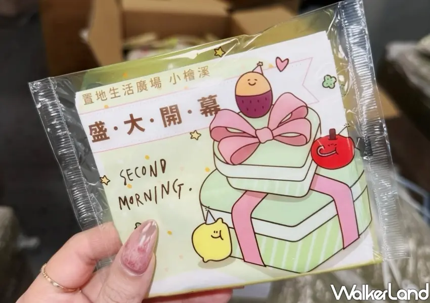 ▲開幕期間會員消費不限金額即可兌換SECOND MORNING聯名造型雞蛋糕，拍照打卡還能免費獲得限定刺繡貼紙。