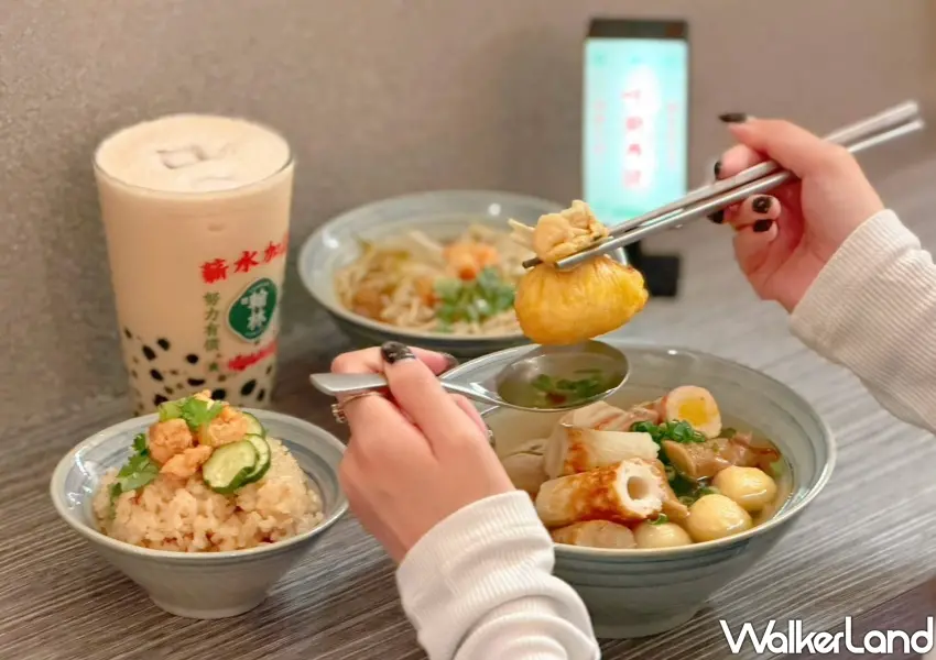 ▲招牌關東煮嚴選高麗菜卷、福袋與各式丸類食材,搭配醇厚高湯,成為京站商圈用餐的全新熱門選擇。
