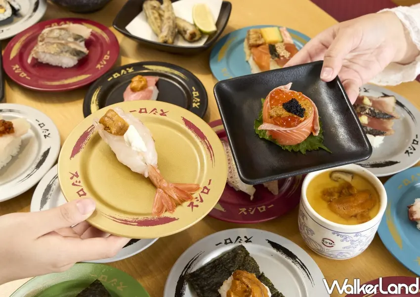 ▲秋冬海味開嗑,壽司郎端出「豪華花之戀」與「鹽漬海膽奶油乳酪赤蝦」,多重鮮味層次一次滿足。