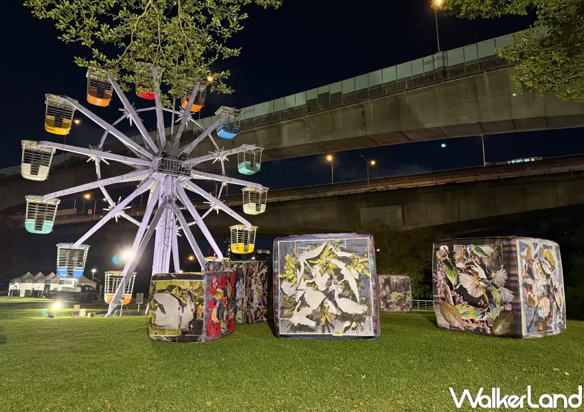 ▲2026台北白晝之夜超過30件藝術裝置、50場精彩展演，全面免費參觀。(攝影：鄭亦庭)