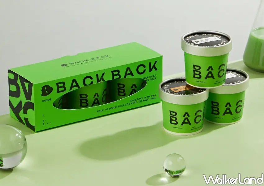 ▲時髦包裝設計的BACK BACK植物奶冰淇淋禮盒組，官網正式開賣並同步推動浪浪公益回饋。