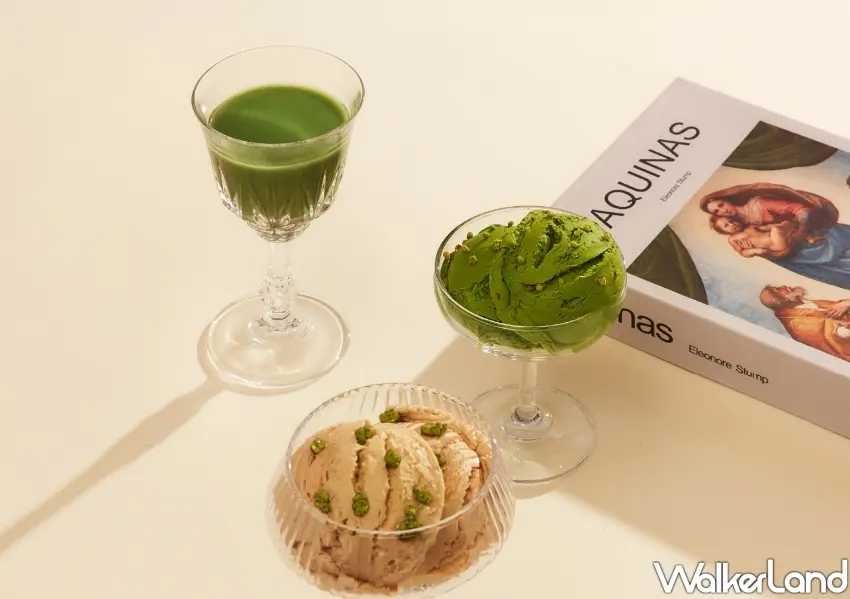 ▲打破乳製品框架的大人系純素冰淇淋，兼具濃厚茶韻與鹹甜焦糖層次，打造秋冬療癒甜品新提案。