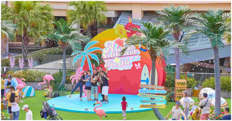 網美必拍凹累！華泰名品城「呼拉盛夏ALOHA」夏季限定打卡點，草裙舞派對必玩。