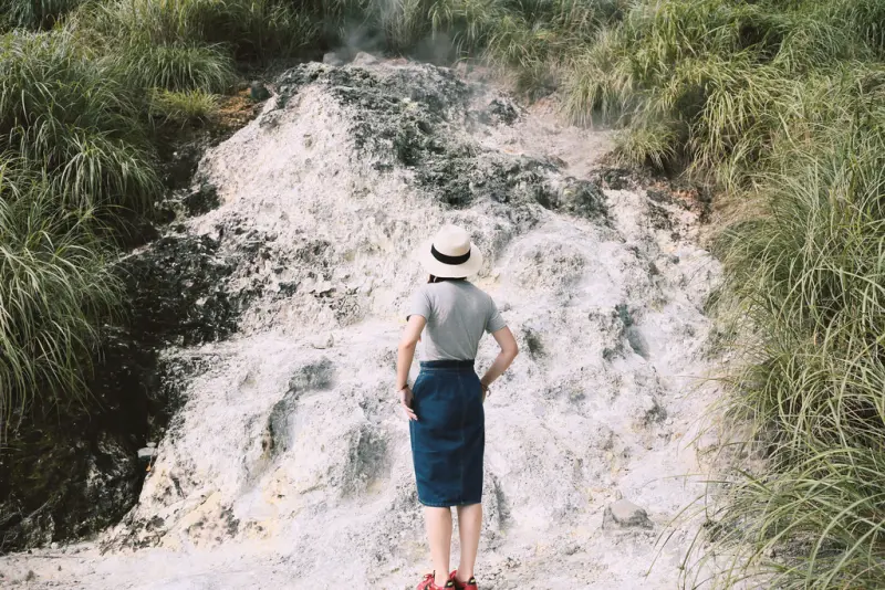 那雲霧裊繞的陽明山小油坑