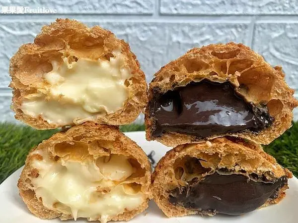 泡芙金黃酥脆，滿餡不甜膩，今天下午茶甜點就非他莫屬