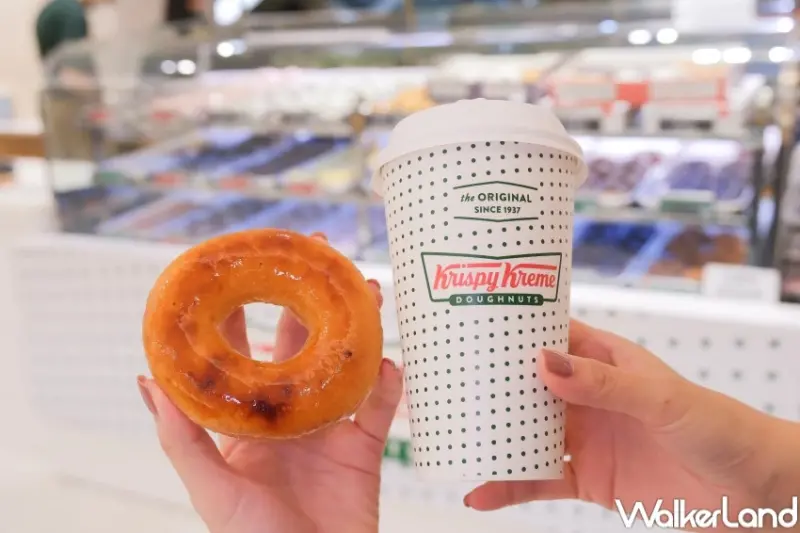 烤布蕾甜甜圈快閃16天！Krispy Kreme烤布蕾甜甜圈，加碼烤布蕾夾心貝開吃。