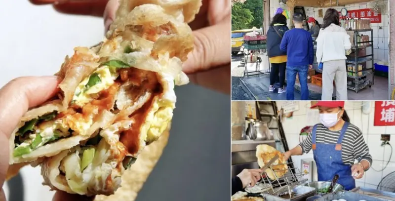 頭城阿嬤蔥油餅！在地人氣排隊美食～酥脆軟Q如麻糬的雙蛋蔥油餅