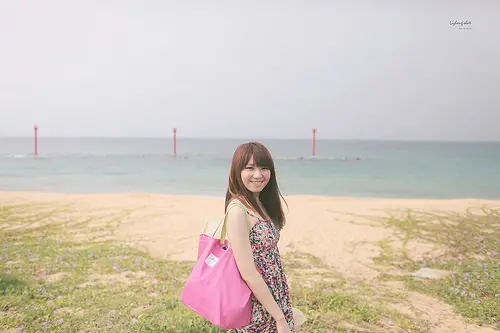 悠遊慢步的山水沙灘