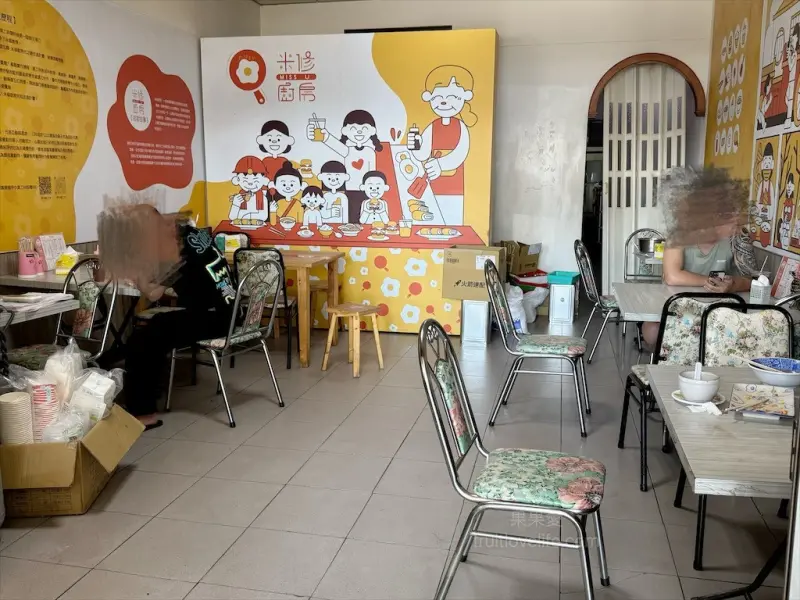 米修廚房 | 台中外埔早午餐，超霸氣的蝦仁粉漿蛋餅，一早還有蚵仔煎、米糕、炒飯、鹹菜鴨可以吃 @果果愛Fruitlove