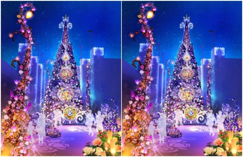 今冬必訪大阪枚方樂園2025玫瑰燈光秀，空中漂浮燈籠廣場、巨型聖誕樹和、浪漫花海點燈齊登場。