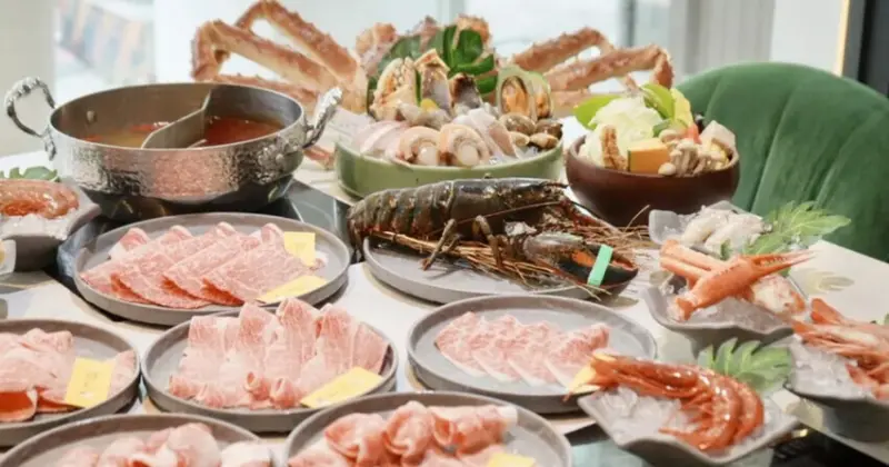 梨花A5和牛放題！高雄吃到飽霸主，日本A5和牛、帝王蟹、松葉蟹奢華饗宴