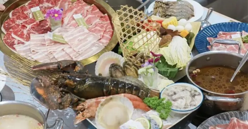 新竹湖口柒境鍋物！高CP值海陸火鍋饗宴加1元就送梅花豬、大白蝦二選一！高CP值火鍋推薦