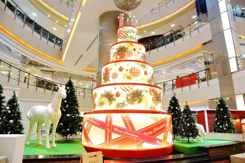 2024年最美室內聖誕裝置藝術在大江購物中心！絕美打卡秘境等