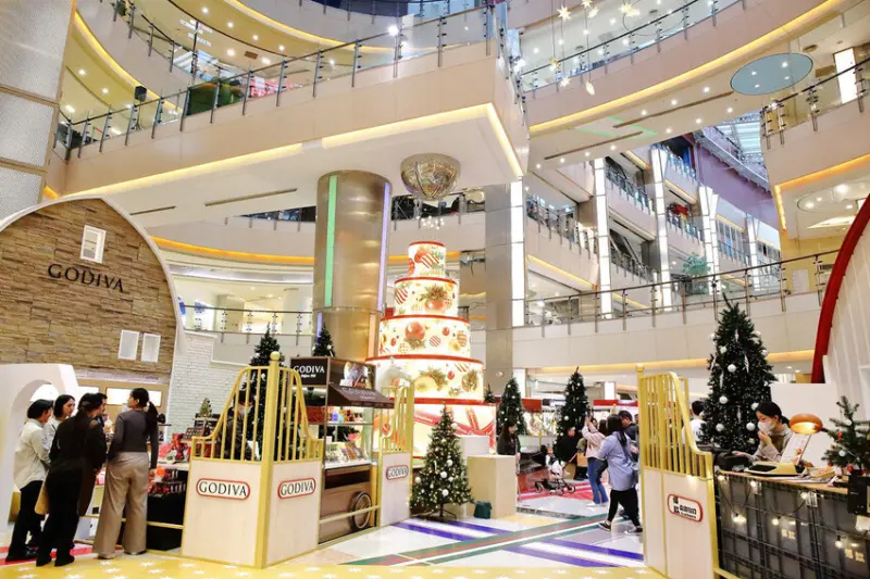 2024年最美室內聖誕裝置藝術在大江購物中心！絕美打卡秘境等