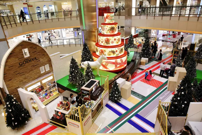 2024年最美室內聖誕裝置藝術在大江購物中心！絕美打卡秘境等