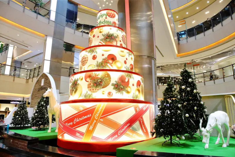 2024年最美室內聖誕裝置藝術在大江購物中心！絕美打卡秘境等