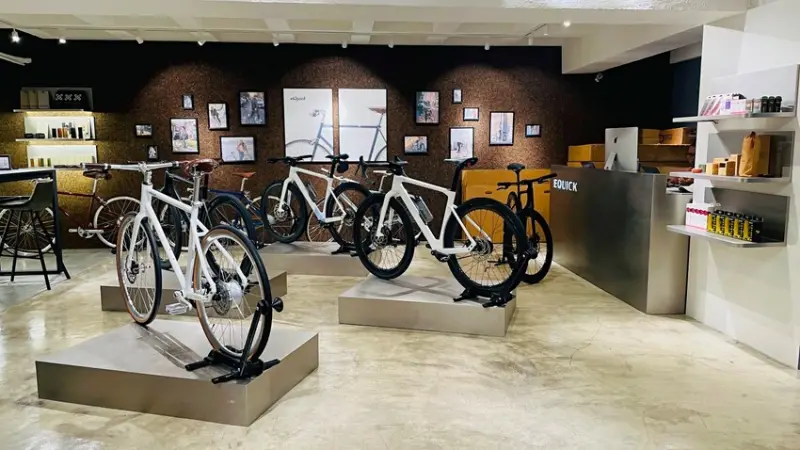 3C｜ 台北大安區EQUICK BIKE旗艦店，與咖啡結合的