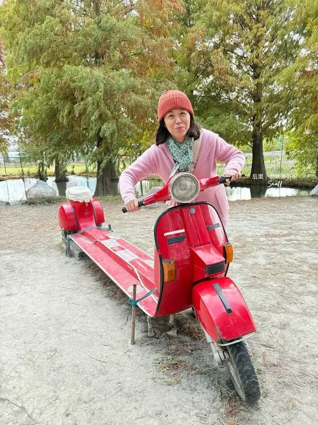 台中后里景點【羽粼落羽松】悠閒漫步唯美的忘憂森林，鐘塔、復古