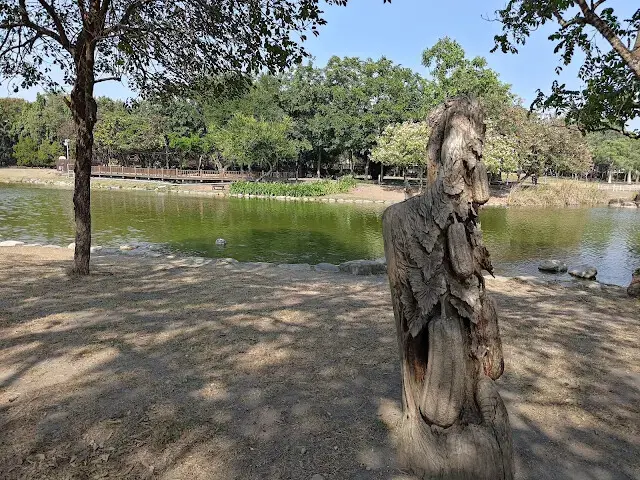 溪州公園 - 綠意湖 - 樹雕 - 絲瓜