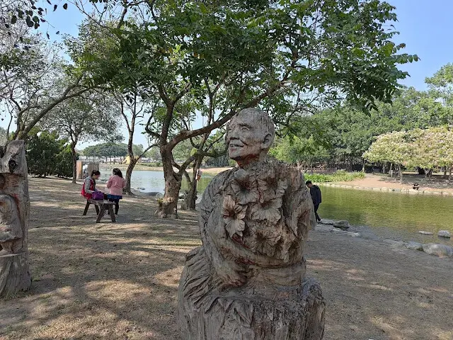 溪州公園 - 綠意湖 - 樹雕