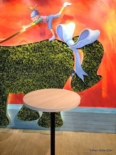 Hi-Life Convenience store Hsinchu river branch store with Jimmy painting theme store,  新竹 Hi-life 護城河畔幾米主題店 by SJKen , Dec 20, 2024.